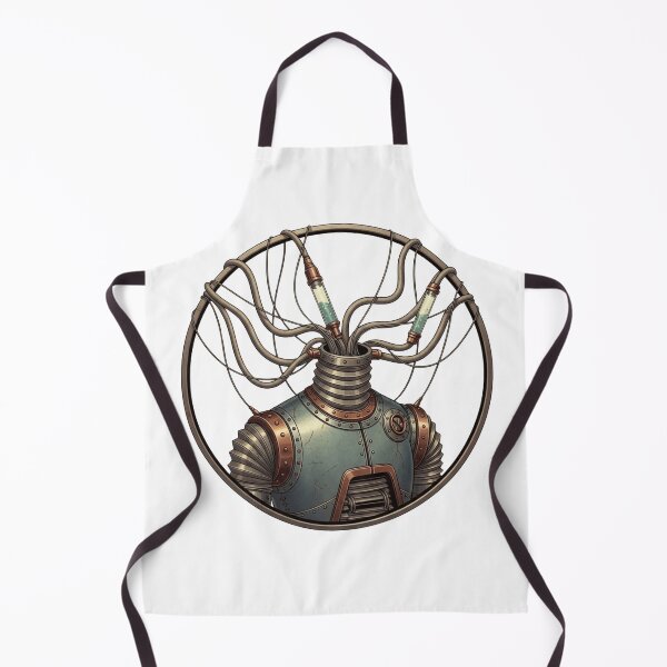 Item preview, Steampunk Cyborg Commander - Sci-Fi Mechanical Emblem" designed and sold by Dzblack.