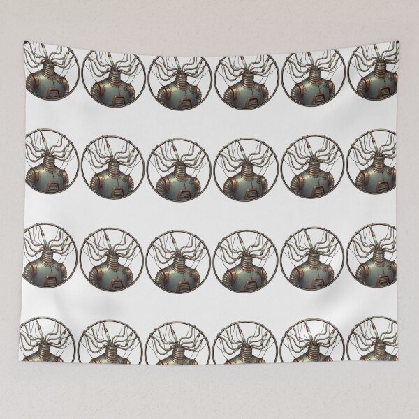 Item preview, Steampunk Cyborg Commander - Sci-Fi Mechanical Emblem" designed and sold by Dzblack.