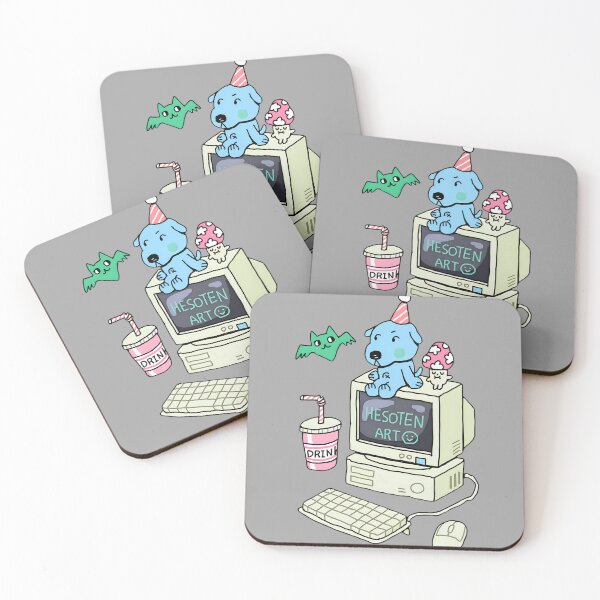 Item preview, Cute Dog on Computer designed and sold by bluither.