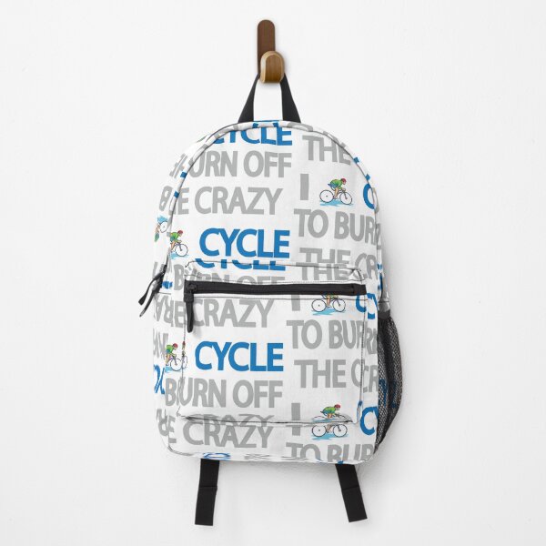 Item preview, I Cycle to Burn Off the Crazy Funny Cycling Humor Design designed and sold by Moriarty's Digital Visions.