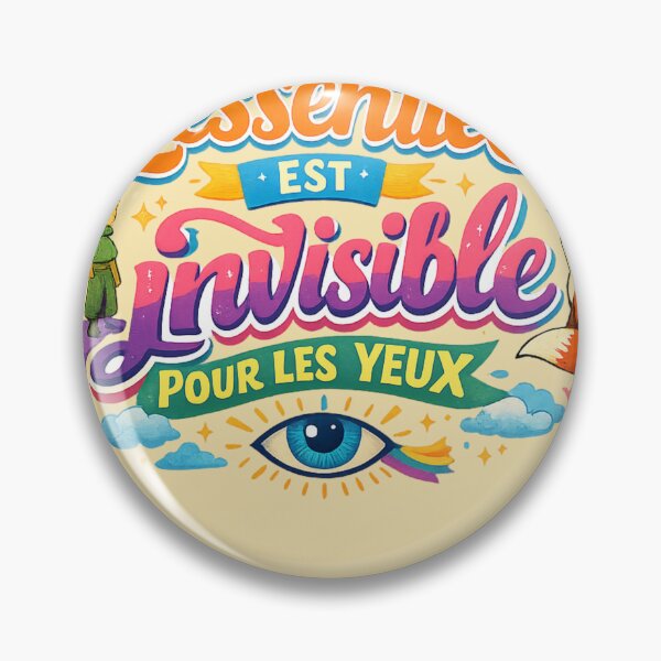 Item preview, "What is essential is invisible to the eyes," a French phrase.  designed and sold by Moonshroomarts.