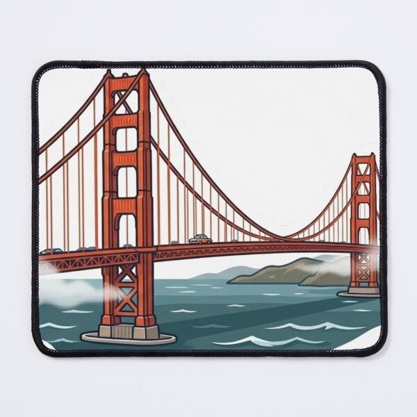 Item preview, Golden Gate Bridge San Francisco Foggy Morning designed and sold by StickersPhotoPaintings.
