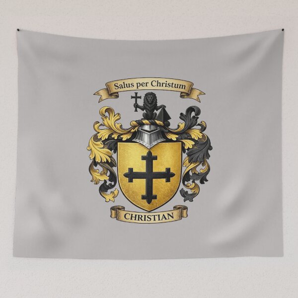Item preview, The Christian Family Coat of Arms designed and sold by BagTown Clans.