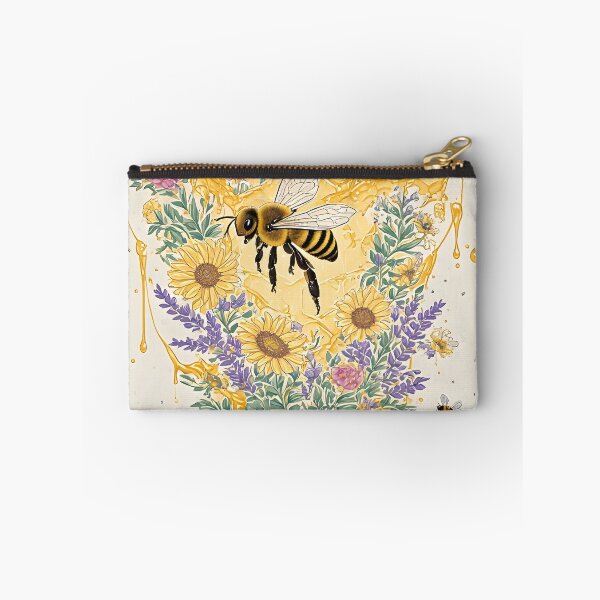 Item preview, Floral Honeycomb Bee Art for Honey Bee Keepers designed and sold by owi-art.