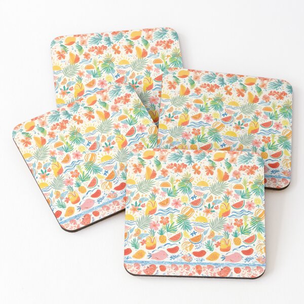 Item preview, Abstract Tropical Summer Fruit Pattern  designed and sold by Tropivaro.