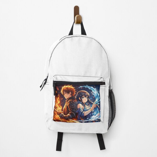 Item preview, Fire and Water Anime Warriors – Elemental Power Duo designed and sold by Anshugoyal.
