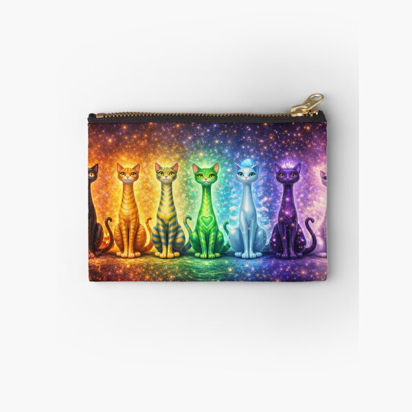 Item preview, Chakra Long Necked Cat Collection – Mid Century Modern Long Neck Cat Spiritual Art designed and sold by chihuahuashower.