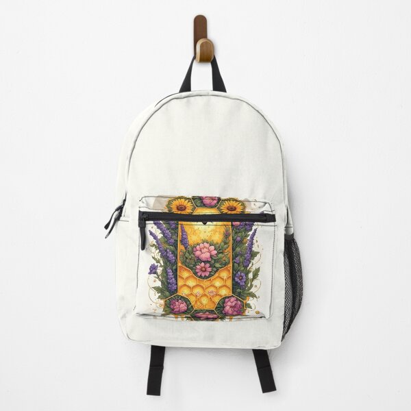 Item preview, Floral Honeycomb Bee Art for Honey Bee Keepers designed and sold by owi-art.