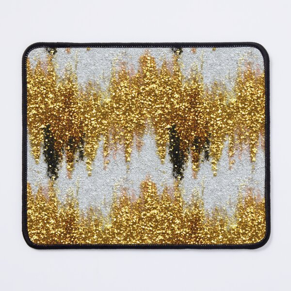 Item preview, Silver Gold Glitter Drip Texture designed and sold by bubblegoth.