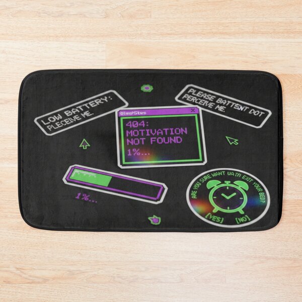 Item preview, 404 Motivation Not Found Sticker Pack - Retro Computer Glitch & Gamer Humor designed and sold by Ishqkidua.