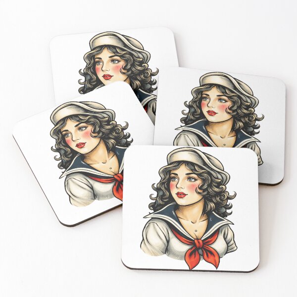 Item preview, vintage sailor girl designed and sold by hiperdinotees.