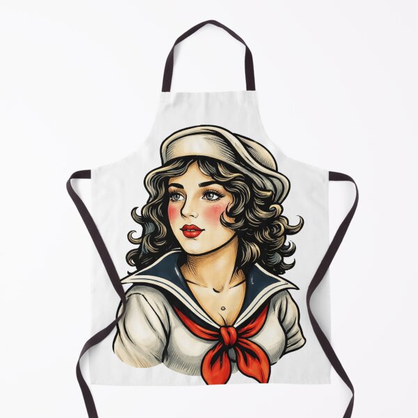 Item preview, vintage sailor girl designed and sold by hiperdinotees.