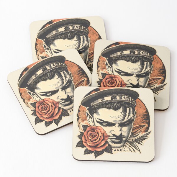 Item preview, Vintage Sailor Rose Traditional Tattoo designed and sold by Shoot-The-Moon.