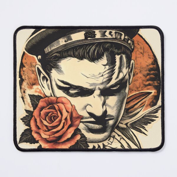 Item preview, Vintage Sailor Rose Traditional Tattoo designed and sold by Shoot-The-Moon.