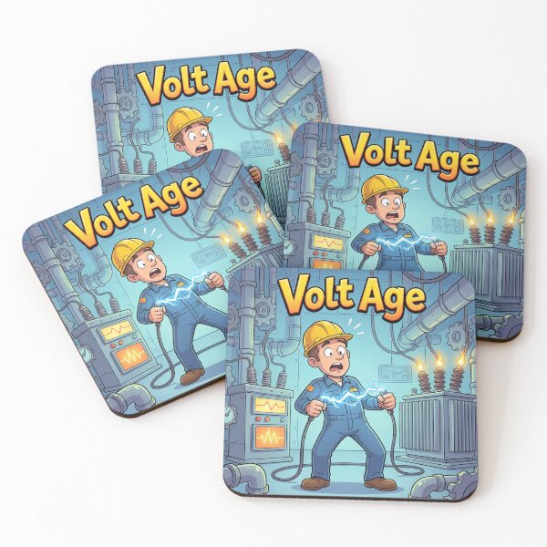 Item preview, Volt Age Electrician – Funny Voltage Wordplay Electric Technician Design designed and sold by WordPlayStudio.