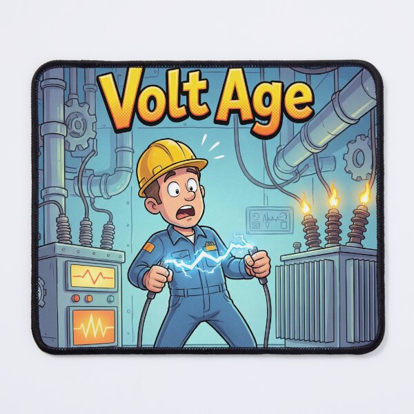 Item preview, Volt Age Electrician – Funny Voltage Wordplay Electric Technician Design designed and sold by WordPlayStudio.