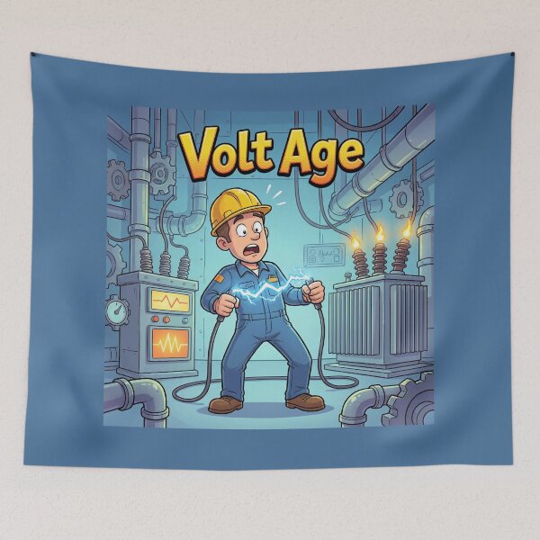 Item preview, Volt Age Electrician – Funny Voltage Wordplay Electric Technician Design designed and sold by WordPlayStudio.