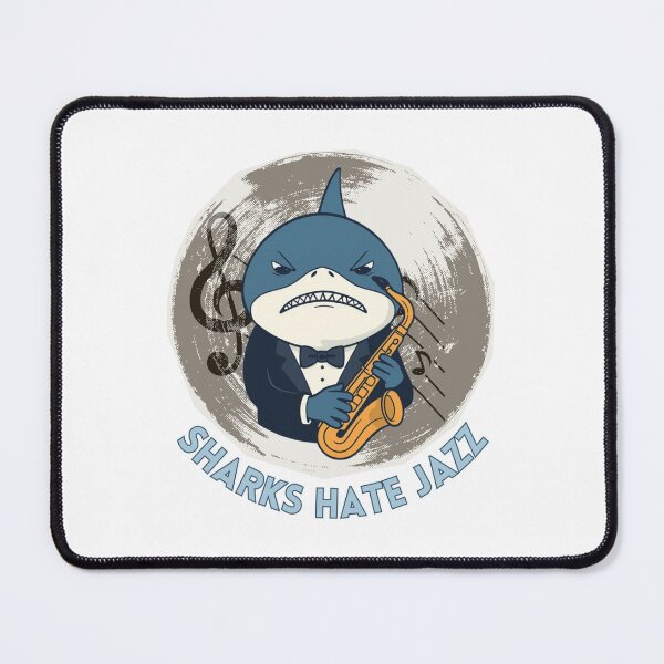 Item preview, Sharks hate jazz funny absurd humor quote designed and sold by CleanDecor.