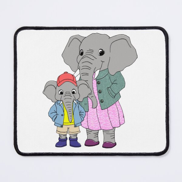Item preview, Candice and Robert, the Elephants designed and sold by FancyNotions.