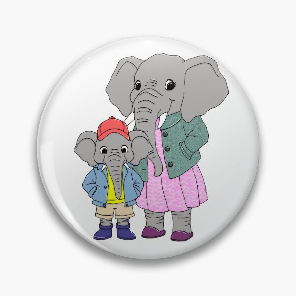 Item preview, Candice and Robert, the Elephants designed and sold by FancyNotions.
