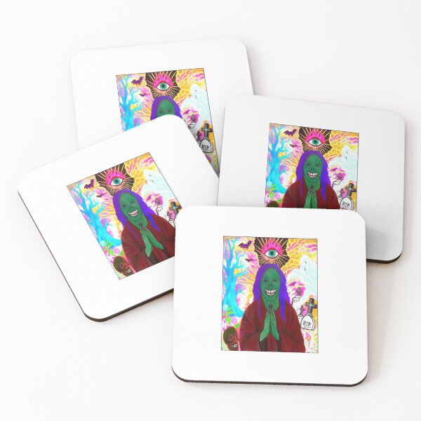 Item preview, Neon Psychedelic Preacher Spiritual Art designed and sold by Dolbalika.