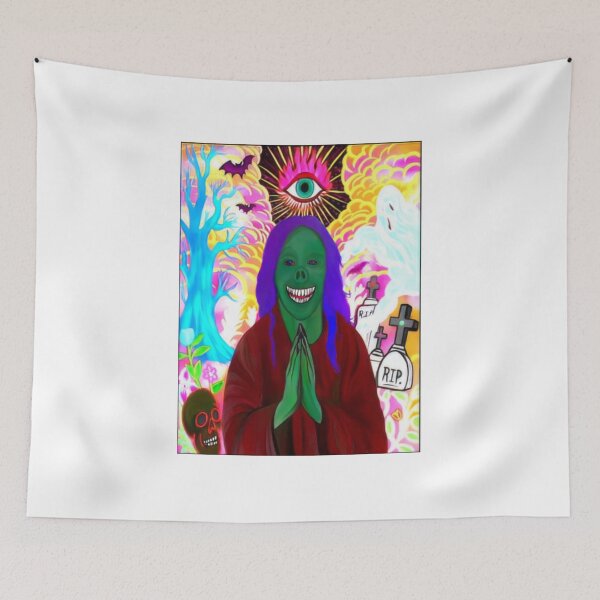 Item preview, Neon Psychedelic Preacher Spiritual Art designed and sold by Dolbalika.