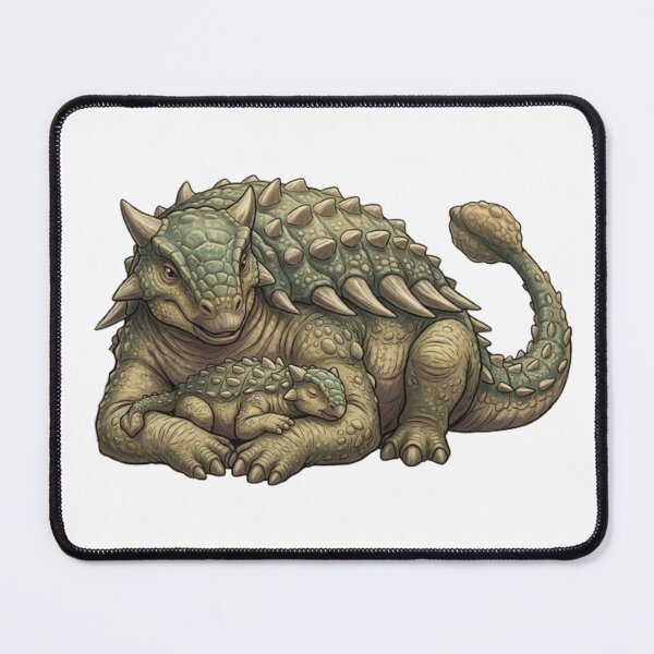 Item preview, Prehistoric tenderness: Ankylosaurus mother and baby designed and sold by CHRIST5000.