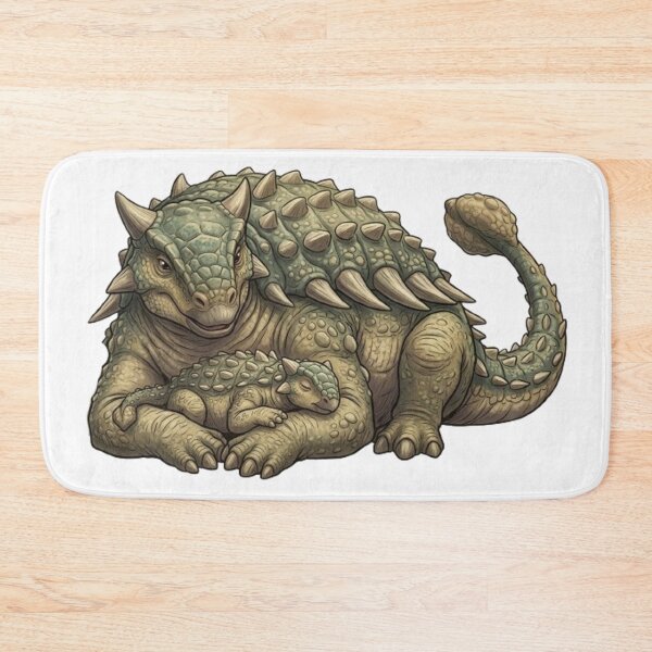 Item preview, Prehistoric tenderness: Ankylosaurus mother and baby designed and sold by CHRIST5000.