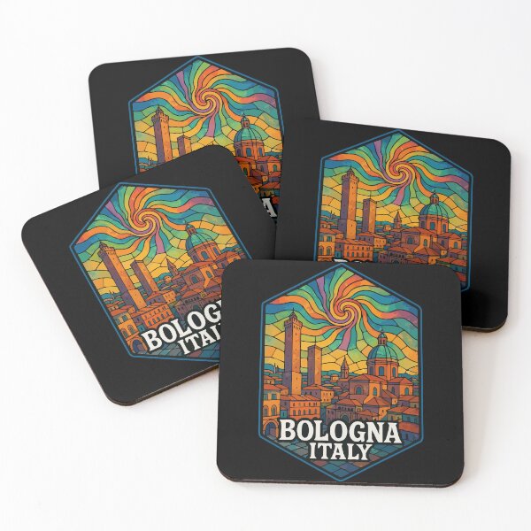 Item preview, Bologna Italy Stained Glass Art Travel designed and sold by TomFrontierArt.