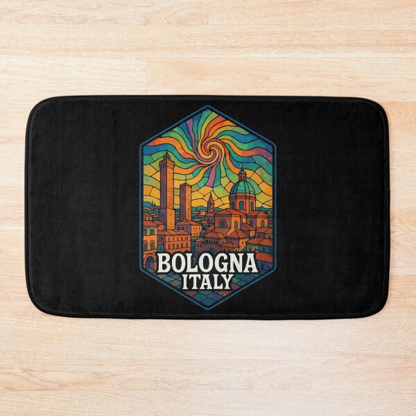 Item preview, Bologna Italy Stained Glass Art Travel designed and sold by TomFrontierArt.