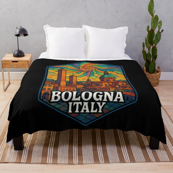 Item preview, Bologna Italy Stained Glass Art Travel designed and sold by TomFrontierArt.