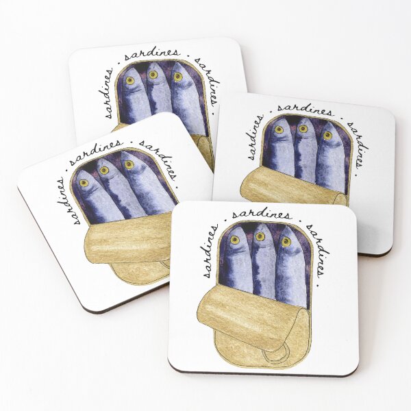 Item preview, Tin of Sardines in Watercolor designed and sold by andrebalest.art.