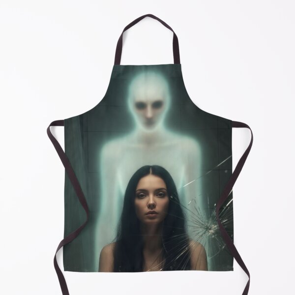 Item preview, Haunted Mirror: Ethereal Spectral Entity Behind Woman designed and sold by MakarenaCreate.