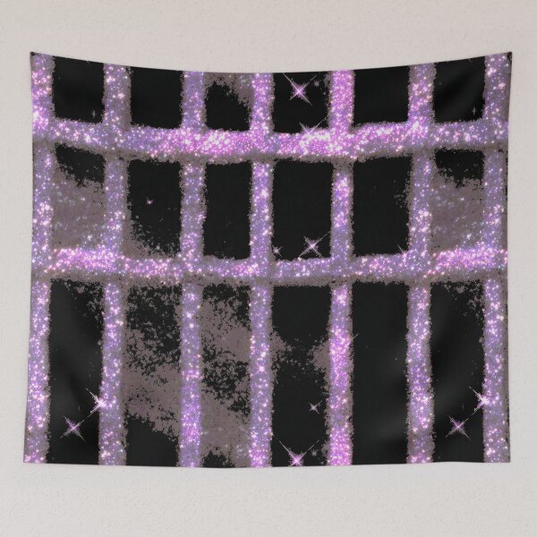 Item preview, Pink Glitter Grid Glow designed and sold by bubblegoth.