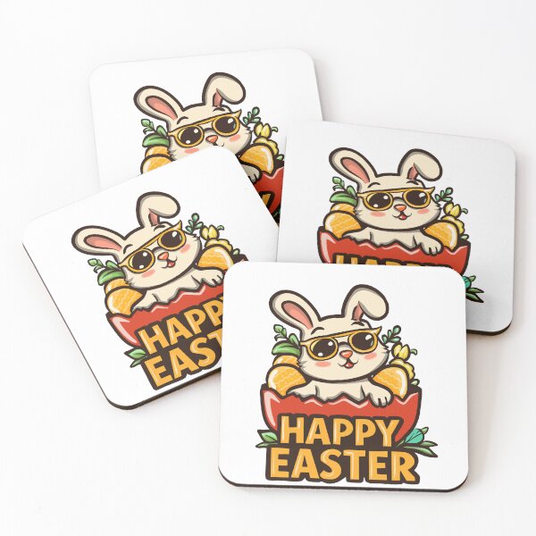 Item preview, Cool Easter Bunny in Egg Sunglasses Happy Easter designed and sold by CinthyaNovae.