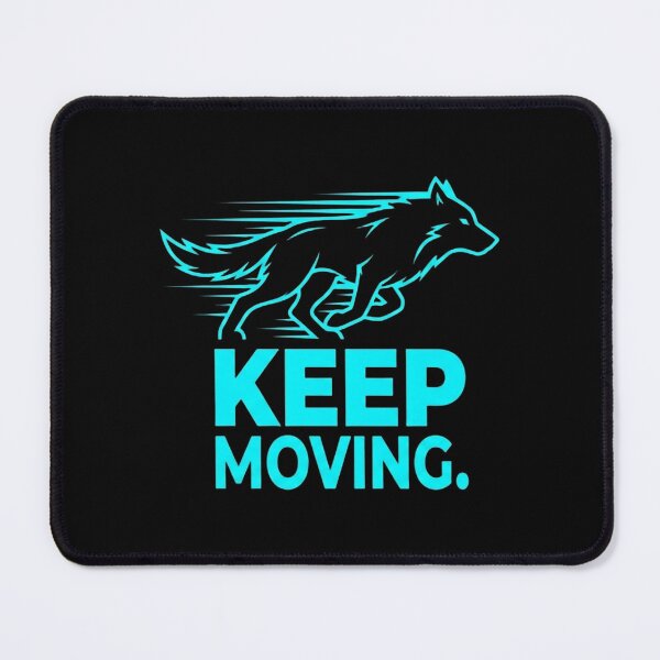 Item preview, Running Wolf – Keep Moving designed and sold by Art Bloom Studio.