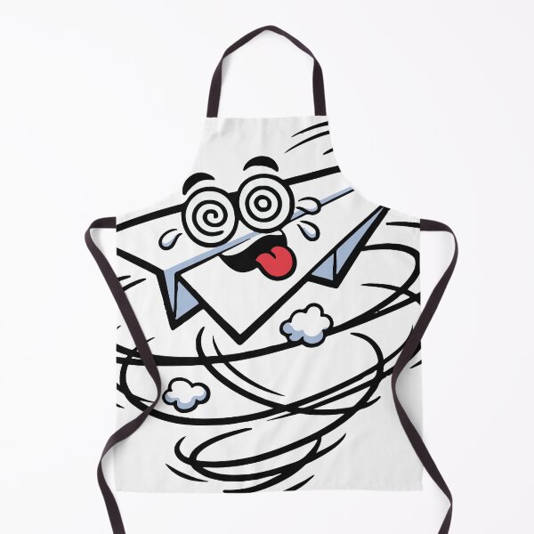 Item preview, A chaotic paper airplane flying unpredictably in every direction. The exaggerated motion and expression create playful absurd humor. designed and sold by Dejbar.