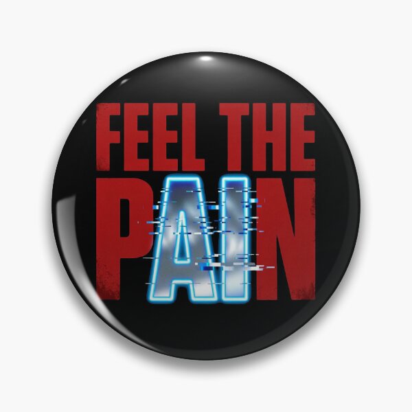 Item preview, Feel The Pain AI Glitch | Ironic AI Streetwear Art designed and sold by REAL IRISH GIFTS.