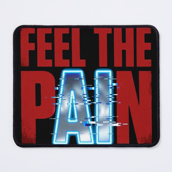 Item preview, Feel The Pain AI Glitch | Ironic AI Streetwear Art designed and sold by REAL IRISH GIFTS.