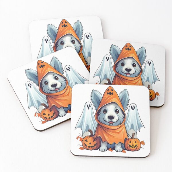 Item preview, Cute Halloween Puppy in Pumpkin Hood designed and sold by KrisGraphic45.