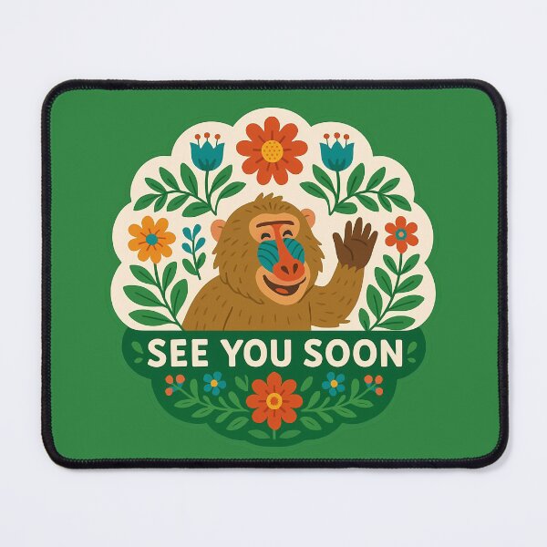 Item preview, See You Soon Big Baboon – Scandinavian Folk Art Nursery Rhyme by heidiannemorris © designed and sold by FOLK ART FUSION by heidiannemorris.