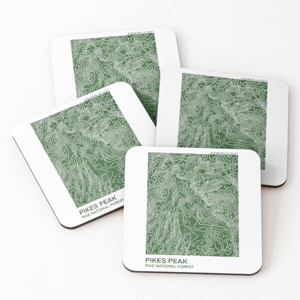 Item preview, Pikes Peak Topography designed and sold by Mountain Bound Designs.