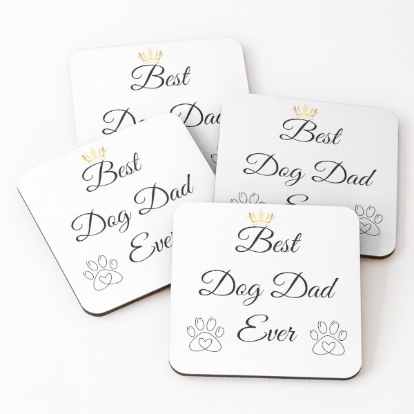 Item preview, Best Dog Dad Ever Minimalist T-Shirt Funny Pet Lover Gift designed and sold by Refinedpaws.