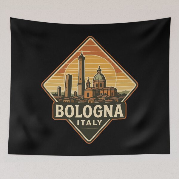 Item preview, Bologna Italy Retro Vintage Travel designed and sold by TomFrontierArt.