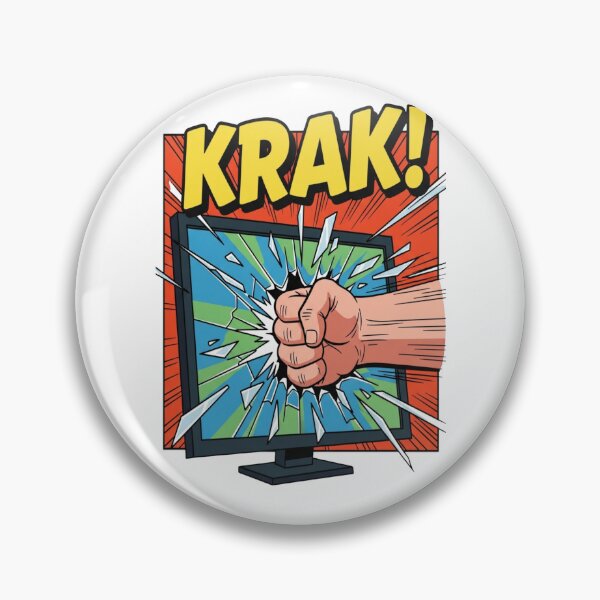 Item preview, KRAK! Gamer Rage Smash - Epic Screen Breaker designed and sold by Dzblack.