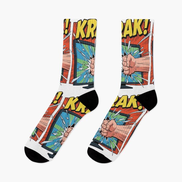 Item preview, KRAK! Gamer Rage Smash - Epic Screen Breaker designed and sold by Dzblack.