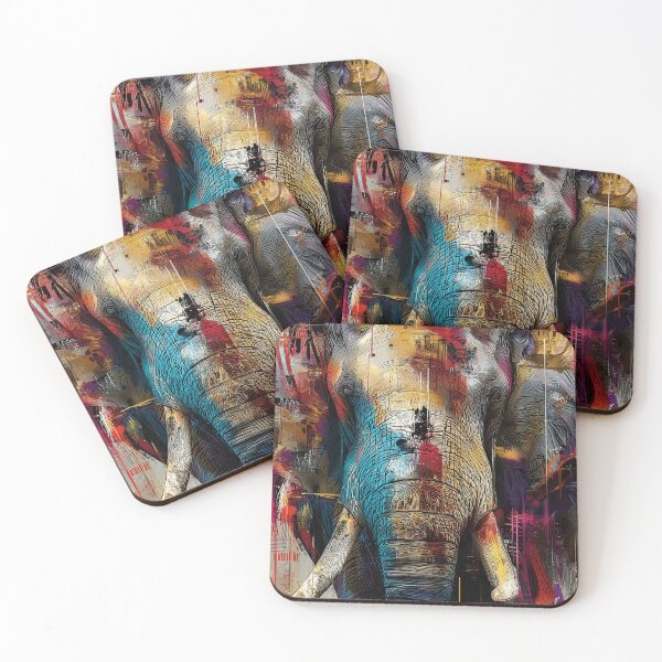 Item preview, Elephant in urban art style designed and sold by drizzd.