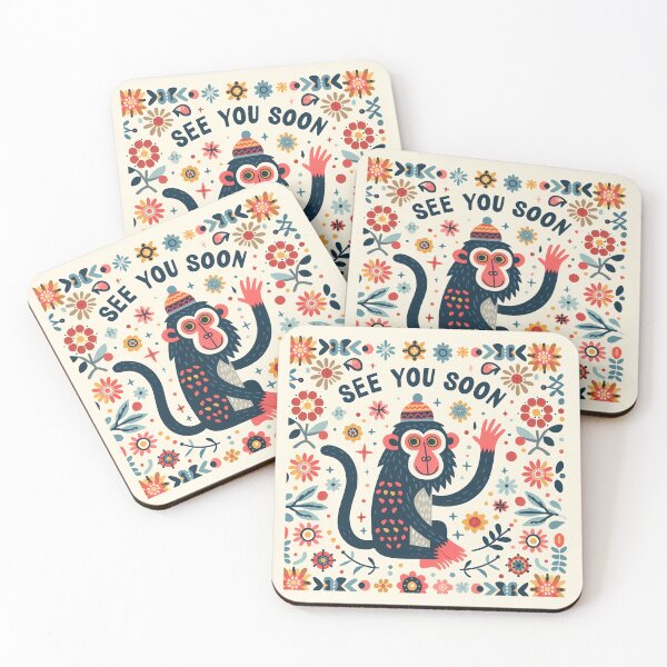 Item preview, See You Soon Big Baboon – Scandinavian Folk Art Nursery Rhyme by heidiannemorris © designed and sold by FOLK ART FUSION by heidiannemorris.
