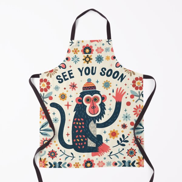 Item preview, See You Soon Big Baboon – Scandinavian Folk Art Nursery Rhyme by heidiannemorris © designed and sold by FOLK ART FUSION by heidiannemorris.