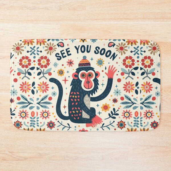 Item preview, See You Soon Big Baboon – Scandinavian Folk Art Nursery Rhyme by heidiannemorris © designed and sold by FOLK ART FUSION by heidiannemorris.
